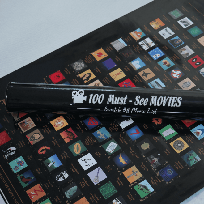 Seškrabávací plakát - 100 filmů, které musíte vidět