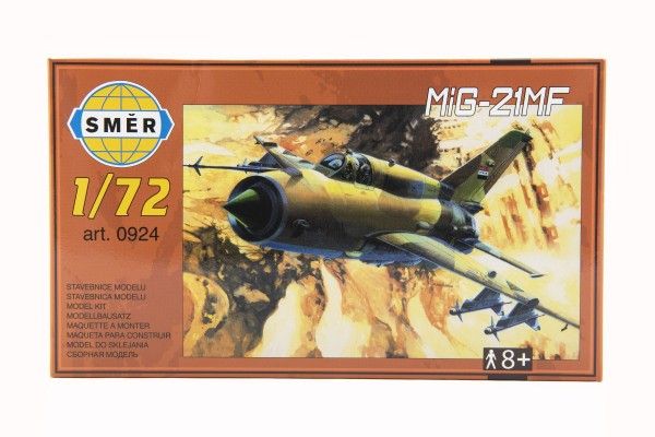 Model MiG-21 MF 1:72 15x21,8cm v krabici 25x14,5x4,5cm
