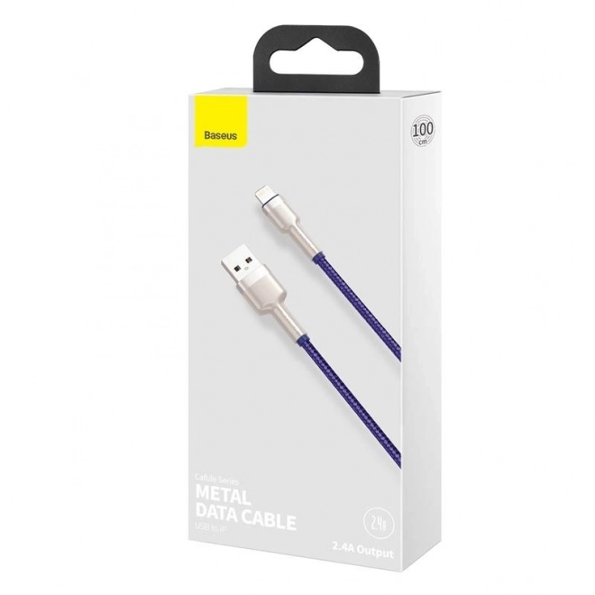 Kabel USB pro Lightning Baseus Cafule, 2,4 A, 1 m (fialový)