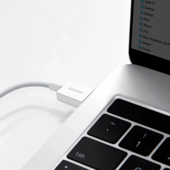 Kabel USB na USB-C řady Superior, 66W, 2m (bílý)