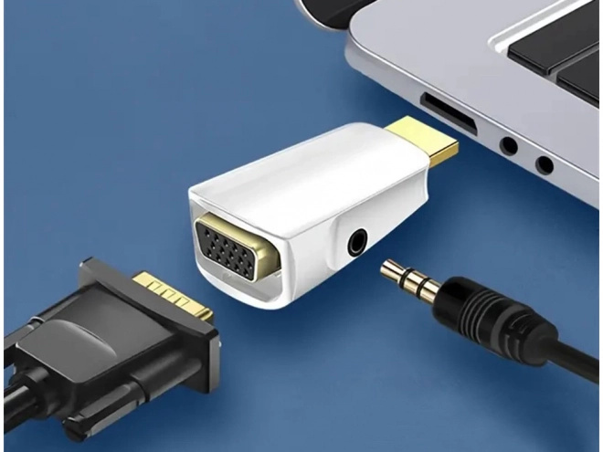 Převodník z HDMI na VGA s audio výstupem