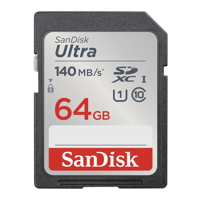 Paměťová karta SANDISK ULTRA SDXC 64GB 140MB/s UHS-I Class 10 (SDSDUNB-064G-GN6IN)