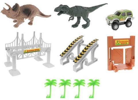 Autodráha s dinosaury