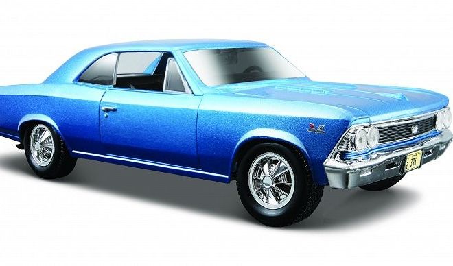 Složený model Chevrolet Chevelle SS 396 1966 modrá