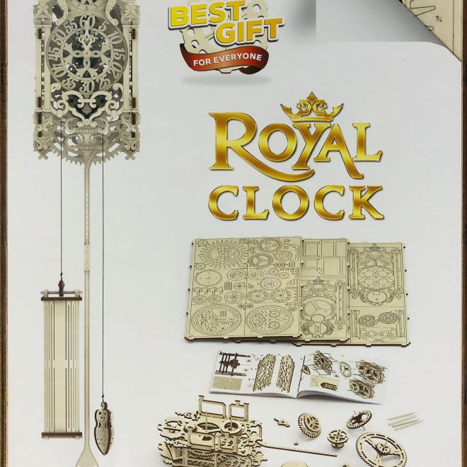 3D dřevěné puzzle - Královské hodiny