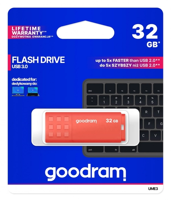 UME3 32GB USB 3.0 Flash disk oranžový