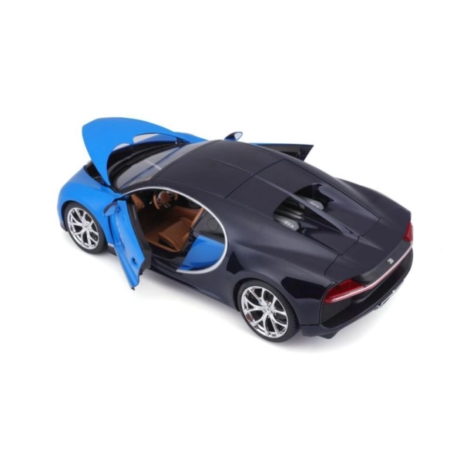 Bburago 1:18 Plus Bugatti Chiron modrá