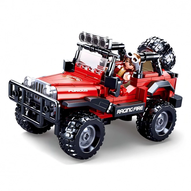 Sluban Model Bricks M38-B0816 Off Road Červený 4x4