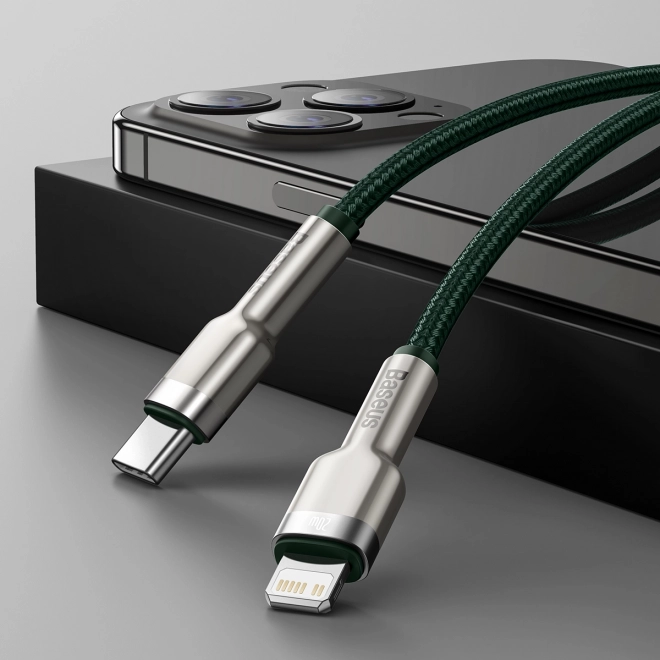 Kabel Baseus USB-C pro Lightning 2 m (zelený)