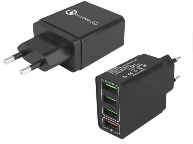 Síťová nabíječka 4xusb Quick Charge 3.0