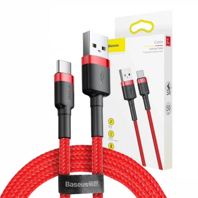 Baseus Cafule kabel USB-C 2A 2m (červený)