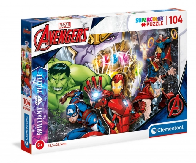 Clementoni zářivý puzzle Marvel: Avengers