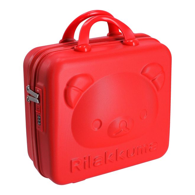 Dětský kufr / Roztomilý cestovní kosmetický kufřík - červený
