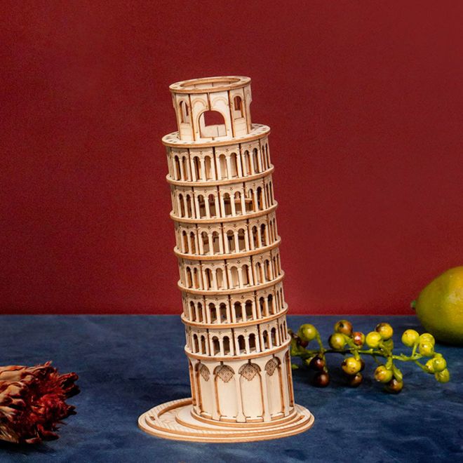 Šikmá věž v Pise - 3D dřevěná stavebnice