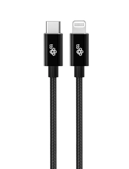 Kabel Lightning MFi - USB C černý 1m