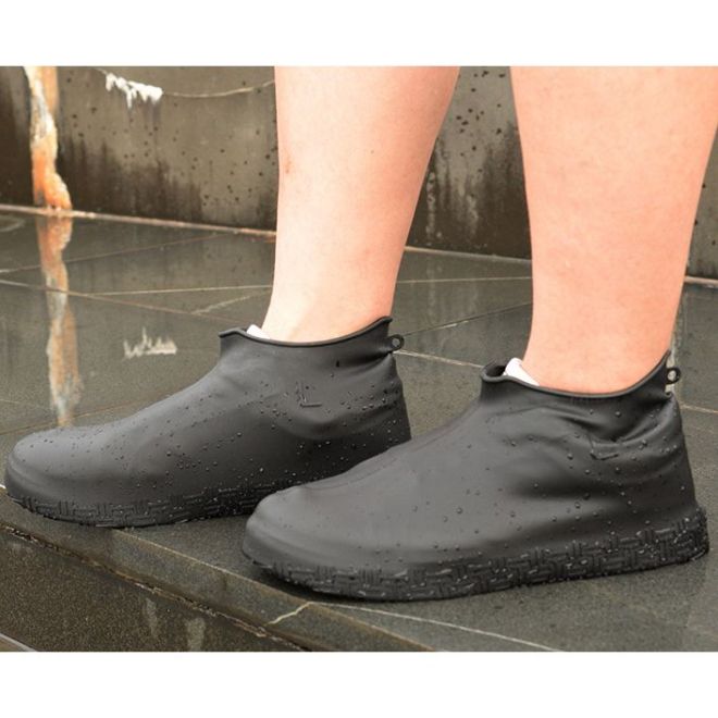 Gumové nepromokavé chrániče bot velikosti "35-39" - černá