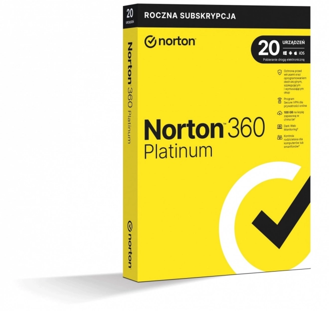 *Norton360 PLATINUM100GB CZ 1U 20Dvc 1Y 21427517