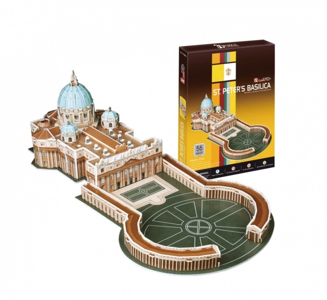 3D puzzle Bazilika svatého Petra 56 dílků