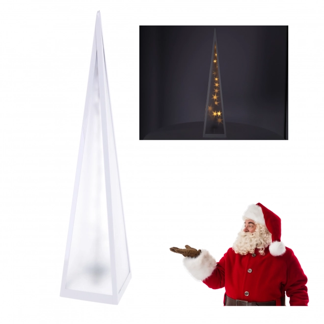 Pyramida LED rotující hvězdy 13*13*60cm