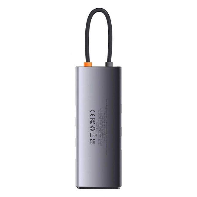 Rozbočovač 7v1 Baseus řady Metal Gleam, USB-C na 3x USB 3.0 + 2x HDMI + USB-C PD + Ethernet RJ45