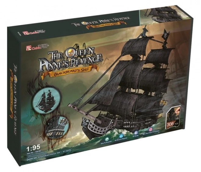 3D puzzle plachetnice Queen Anne's Revenge