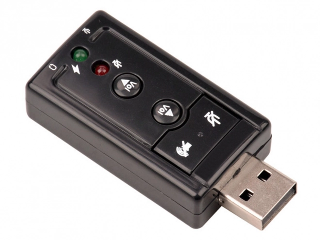 Usb zvuková karta s mikrofonním konektorem