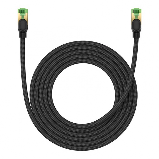 Opletený síťový kabel cat.8 Baseus Ethernet RJ45, 40 Gb/s, 3 m (černý)