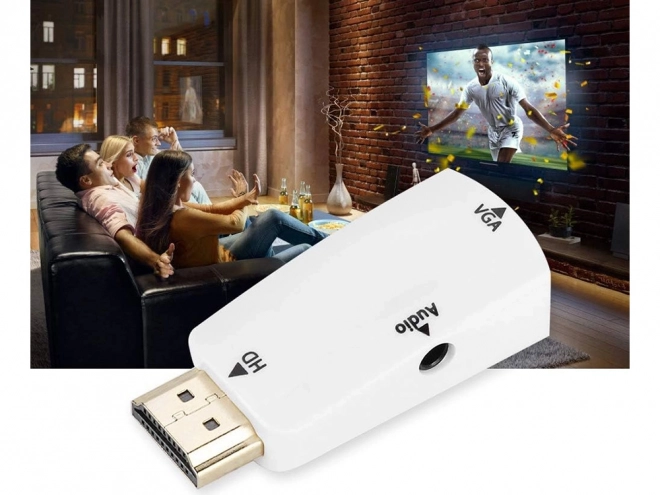 Převodník z HDMI na VGA s audio výstupem