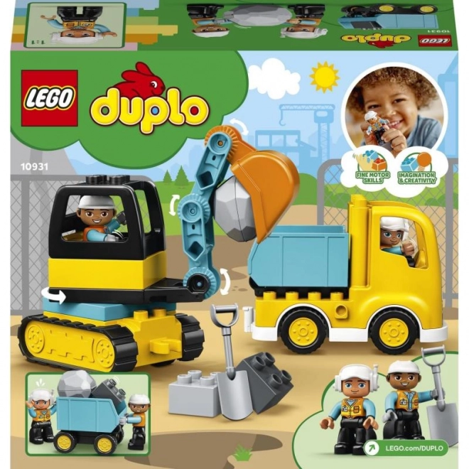 LEGO Duplo 10931 Náklaďák a pásový bagr