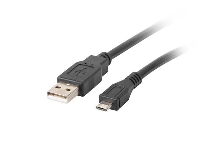 Kabel USB 2.0 micro AM-MBM5P 1,8M černý