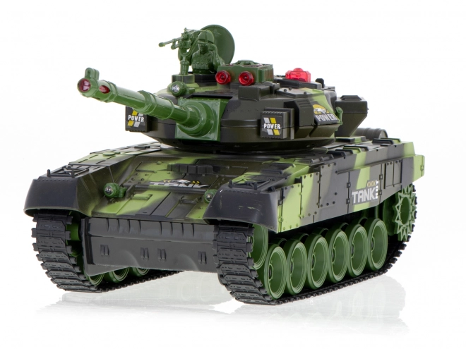 RC tank na dálkové ovládání 2,4 GHz lesní kamufláž