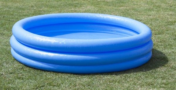 Modrý nafukovací bazén se 3 komorami - 168 x 38 cm