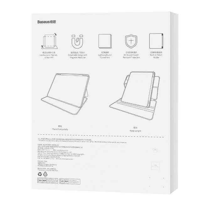 Baseus Minimalist Series IPad PRO 11"/Pad Air4/Air5 10,9" Magnetické ochranné pouzdro (černé)