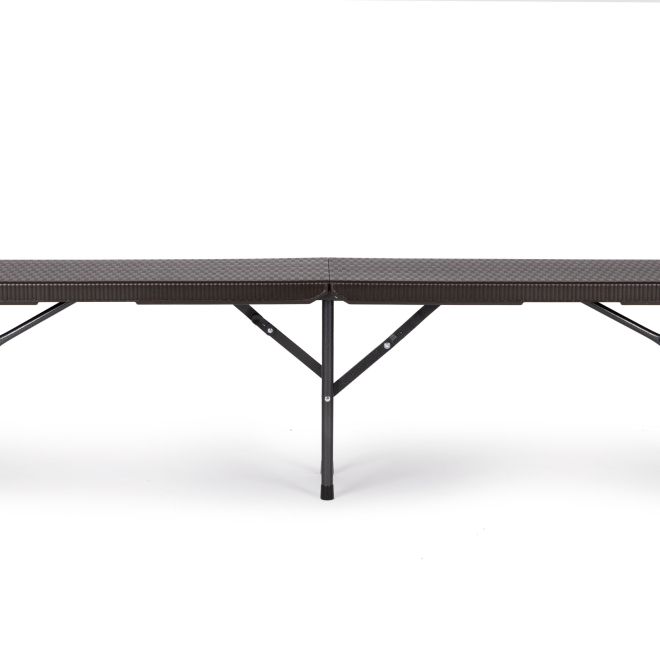 Cateringový stůl 180 cm + 2 lavice Ratanový banketový set