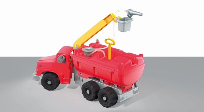 Androni Giant Trucks hasičský vůz s plošinou a funkční stříkačkou - délka 74 cm