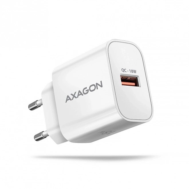 ACU-QC18W QC 18W síťová nabíječka, 1x port USB-A, QC3.0/AFC/FCP/SMART Bílá