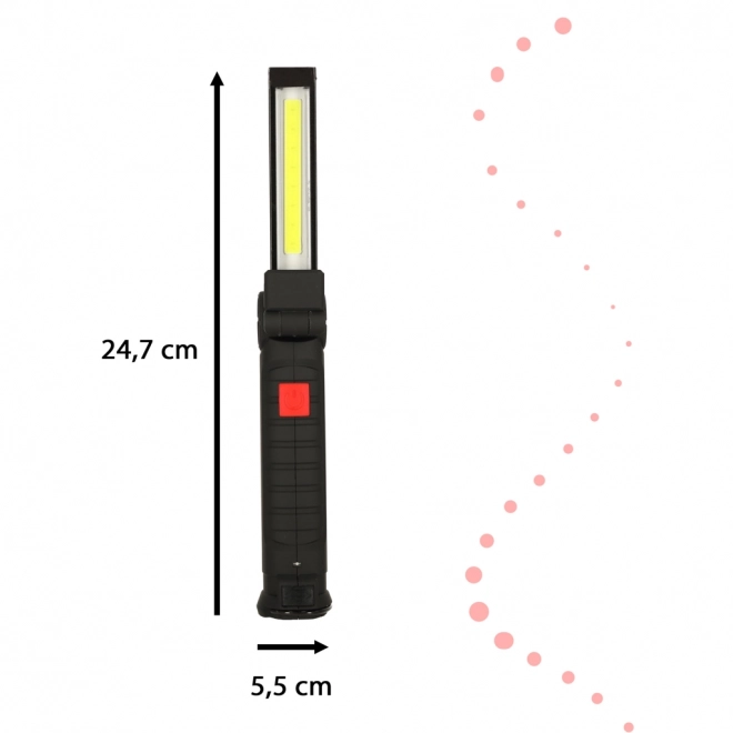 Dílenská svítilna USB COB s magnetickou dobíjecí baterií