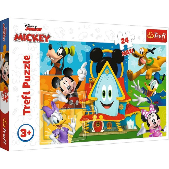 Puzzle 24 dílků Maxi Mickey Mouse a přátelé