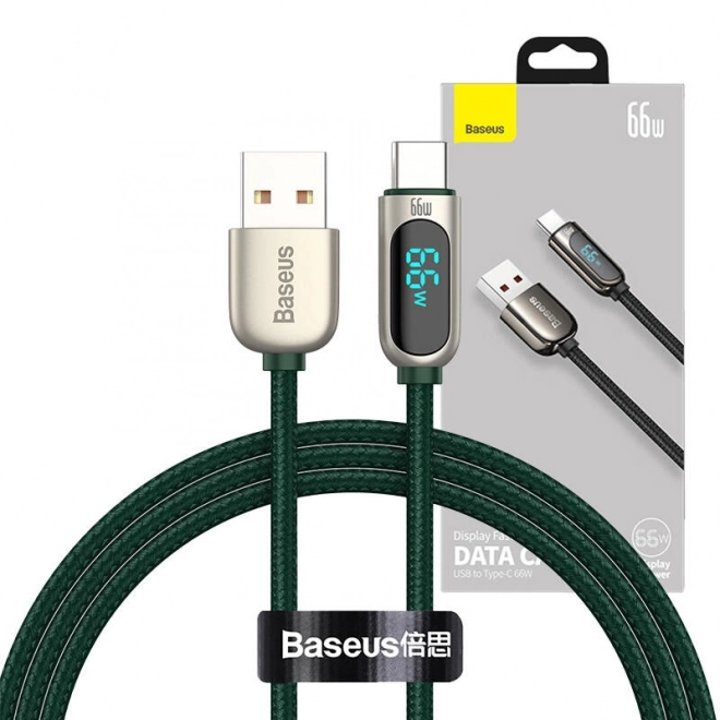 Baseus Kabel displeje USB k Type-C, 66W, 1m (zelený)