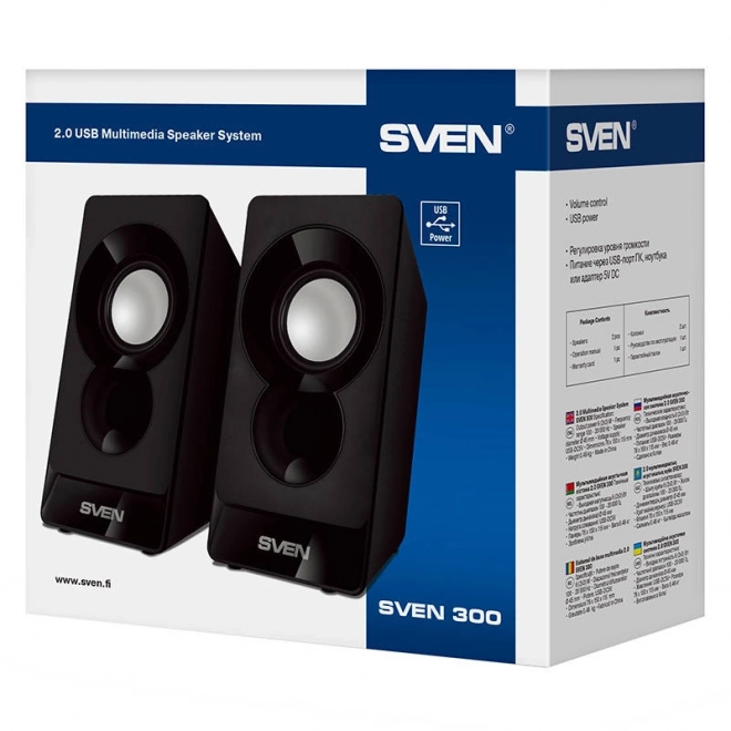 Reproduktory SVEN 300 USB (černé)