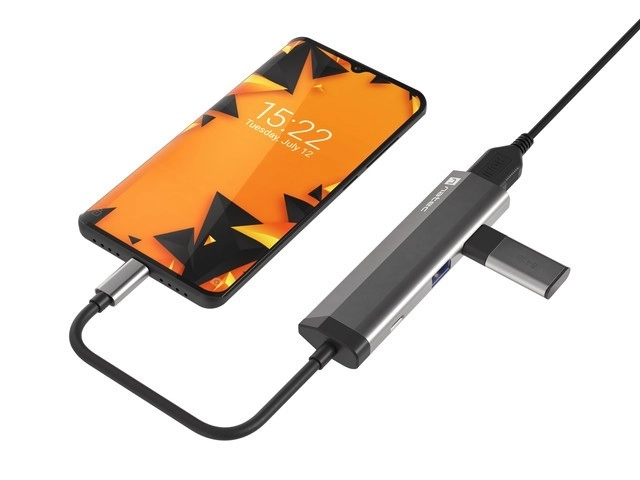 Multiportová dokovací stanice Fowler Slim USB-C PD, 2x USB 3.0, HDMI 4K