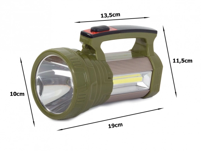 Svítilna searchlight power bank solární led XM-L L2 cob