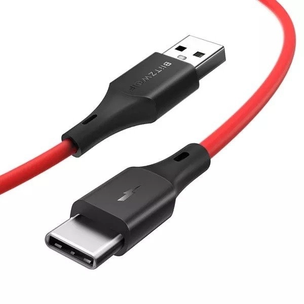 USB-C kabel BlitzWolf BW-TC15 3A 1,8 m - červený