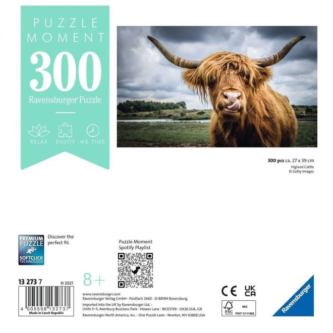 Ravensburger Puzzle Highlandský dobytek 300 dílků