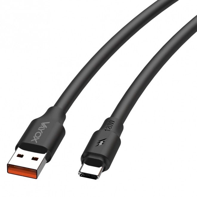 Kabel USB-USB-C se dvěma konci 120W 3A 1m černý