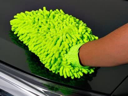 Mycí rukavice z mikrovlákna – Zelená