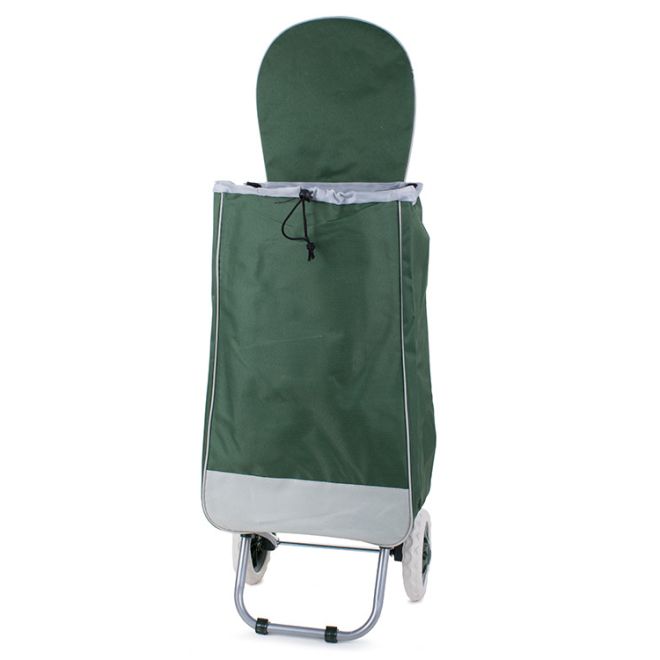 Nákupní vozík nákupní taška na kolečkách zelená