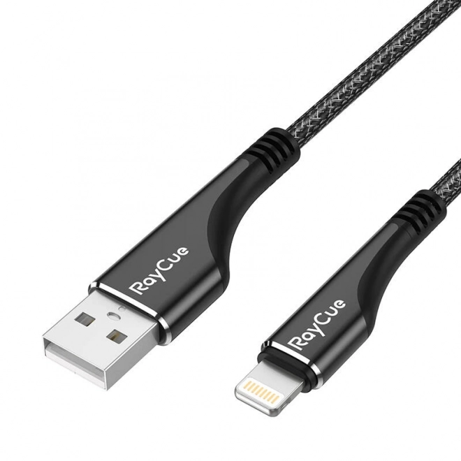 Kabel USB-A do lightning RayCue CA01 1,2m 2,4A (černý)