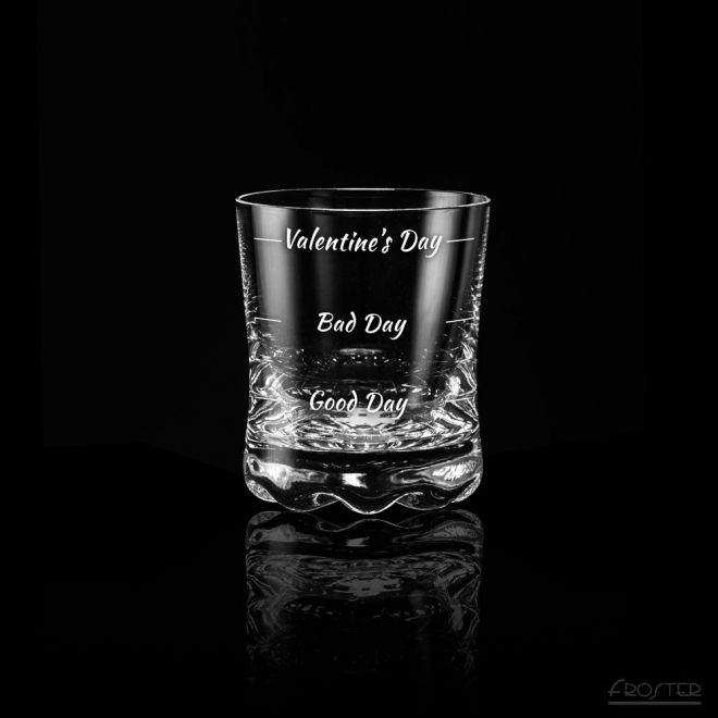 Valentýnská sklenice na whisky