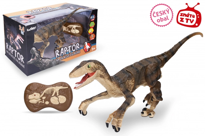 Raptor RC na dálkové ovládání hnědý 45 cm